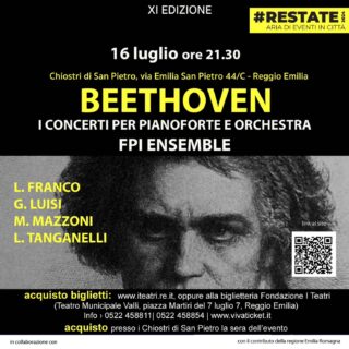 A Reggio Emilia una maratona pianistica beethoveniana