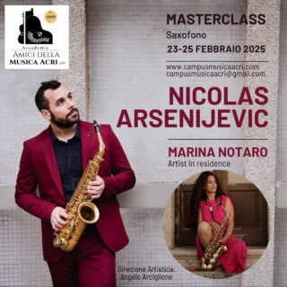 Ad Acri una masterclass di saxofono